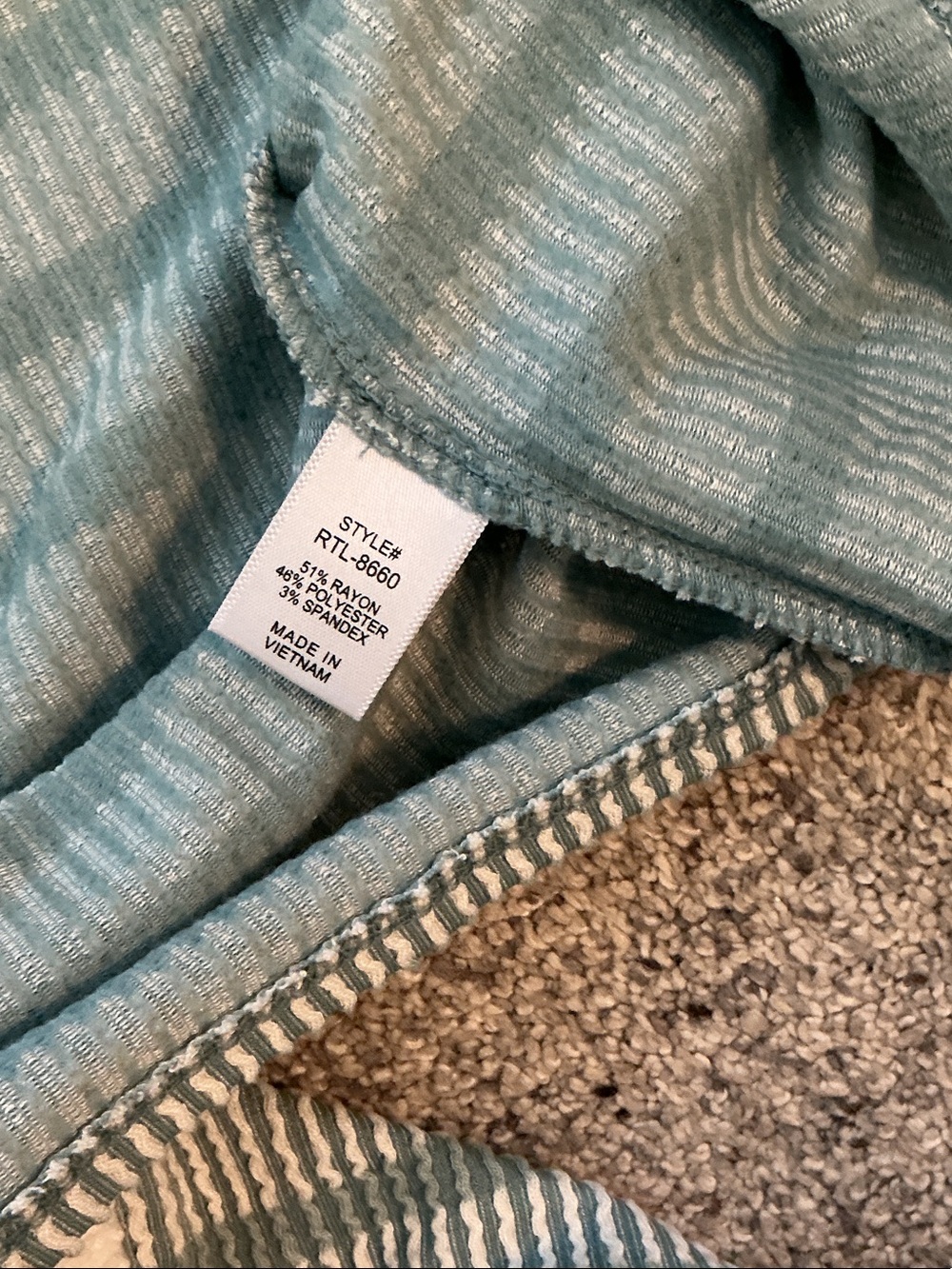 New Zenana Outfitters Wide-Leg Knit Lounge Pant and Top Set ~ Sage and White - Picture 7 of 9